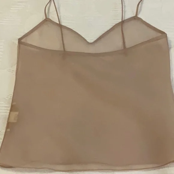 Carolyne Roehm Sheer Silk Cami - Picture 2 of 6
